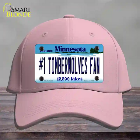 Number 1 Timberwolves Fan Novelty License Plate Hat Tag Cotton / Pink