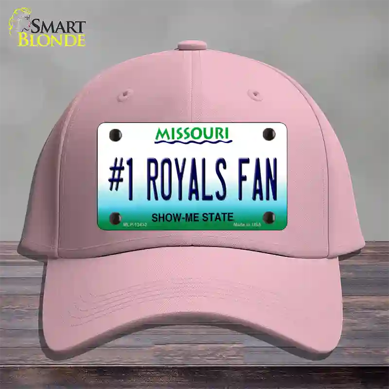 Number 1 Royals Fan Novelty License Plate Hat Tag Cotton / Pink