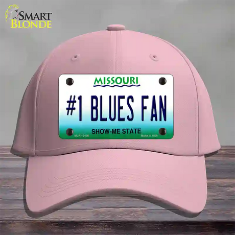 Number 1 Blues Fan Novelty License Plate Hat Tag Cotton / Pink