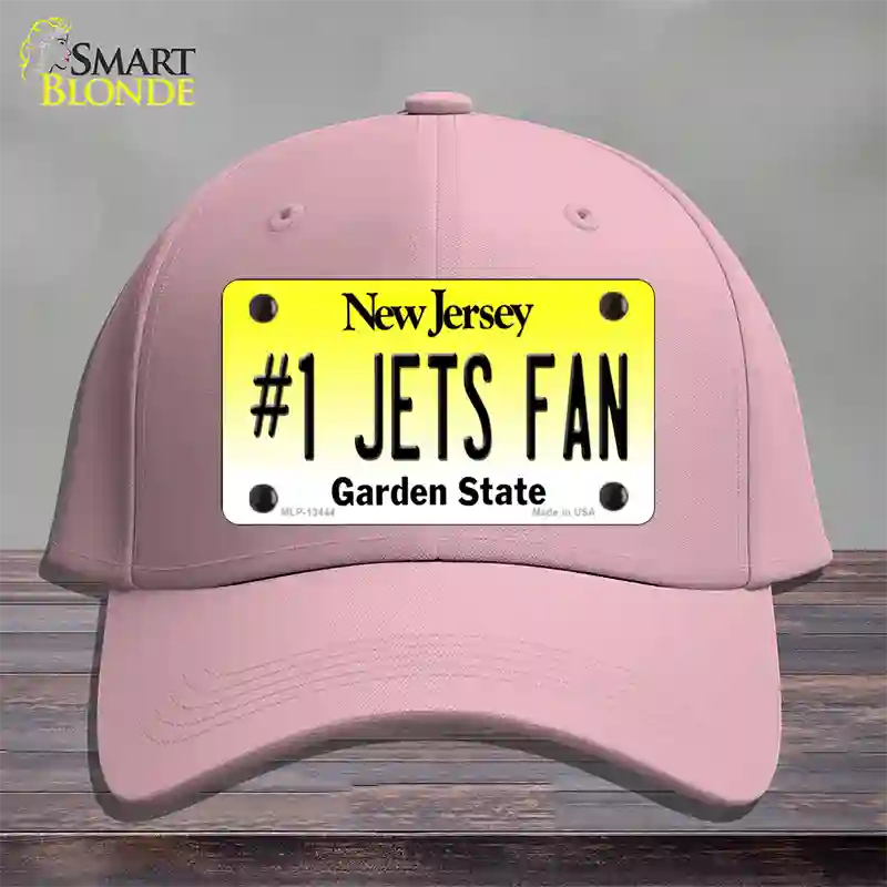 Number 1 Jets Fan Novelty License Plate Hat Tag Cotton / Pink