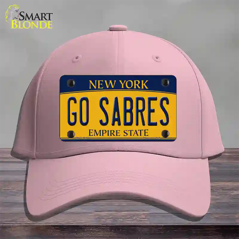 Go Sabres Novelty License Plate Hat Tag Cotton / Pink