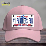 Number 1 Panthers Fan NC Novelty License Plate Hat Tag Cotton / Pink