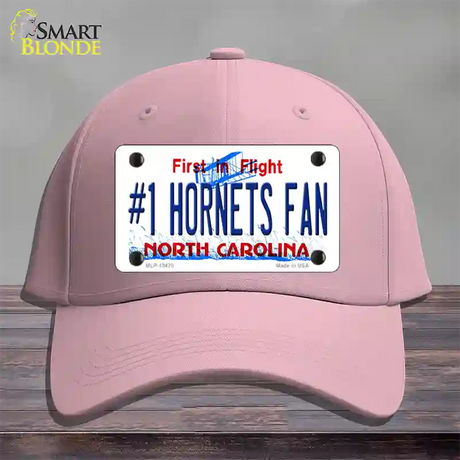 Number 1 Hornets Fan Novelty License Plate Hat Tag Cotton / Pink