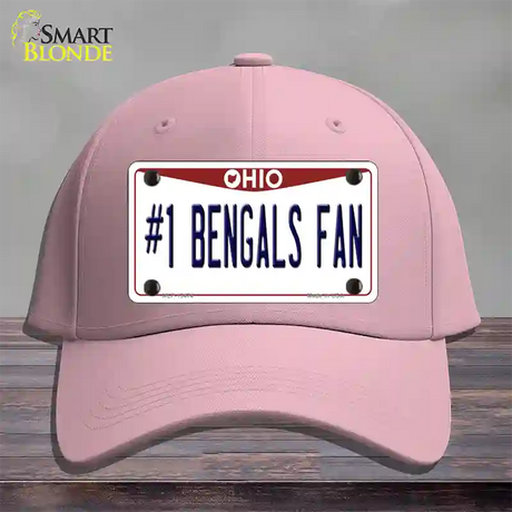 Number 1 Bengals Fan Novelty License Plate Hat Tag Cotton / Pink