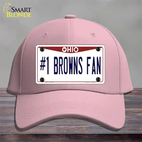 Number 1 Browns Fan Novelty License Plate Hat Tag Cotton / Pink