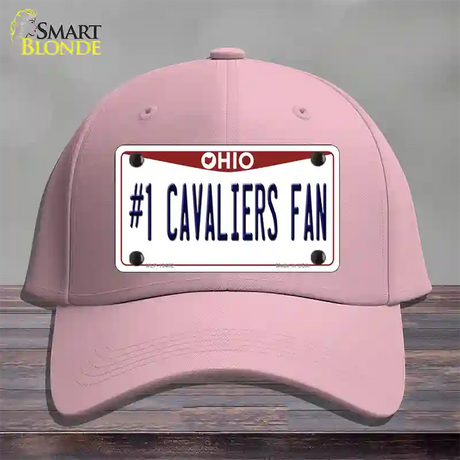 Number 1 Cavaliers Fan Novelty License Plate Hat Tag Cotton / Pink