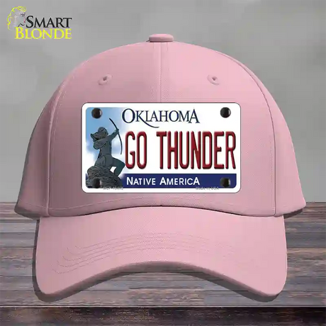 Go Thunder Novelty License Plate Hat Tag Cotton / Pink