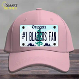 Number 1 Blazers Fan Novelty License Plate Hat Tag Cotton / Pink