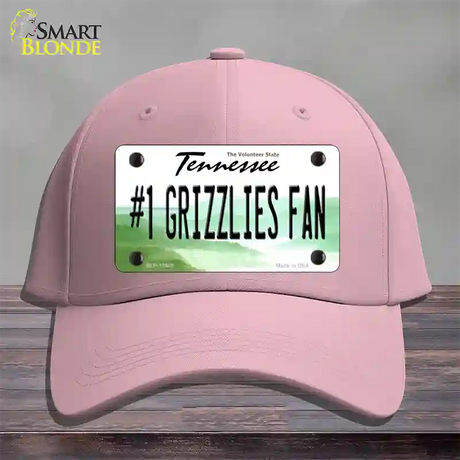 Number 1 Grizzlies Fan Novelty License Plate Hat Tag Cotton / Pink