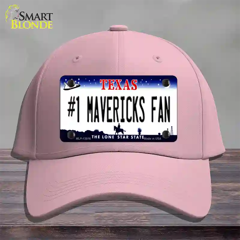 Number 1 Mavericks Fan Novelty License Plate Hat Tag Cotton / Pink