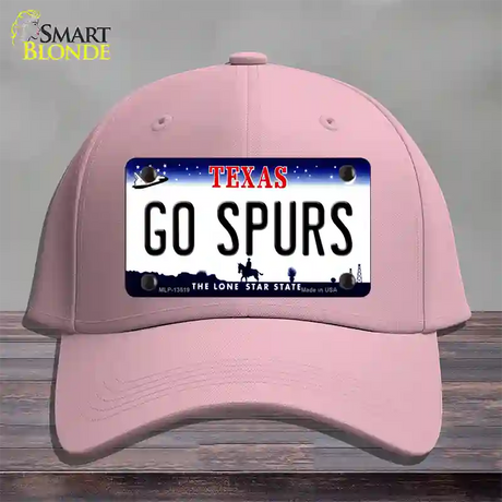 Go Spurs Novelty License Plate Hat Tag Cotton / Pink