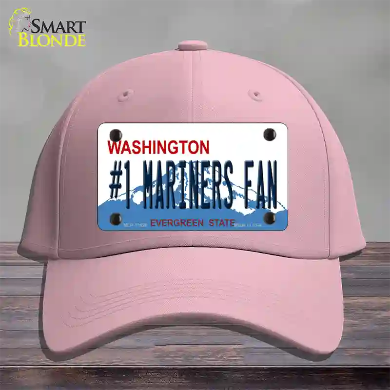 Number 1 Mariners Fan Novelty License Plate Hat Tag Cotton / Pink