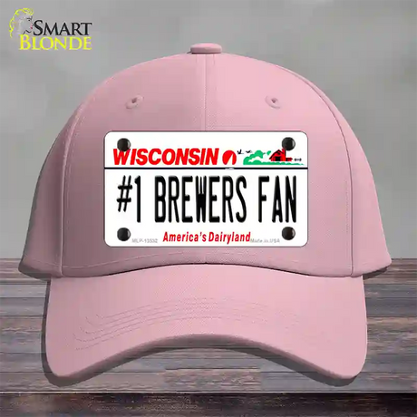 Number 1 Brewers Fan Novelty License Plate Hat Tag Cotton / Pink