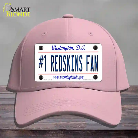 Number 1 Redskins Fan Novelty License Plate Hat Tag Cotton / Pink