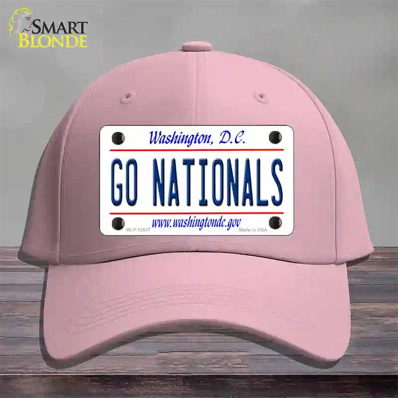 Go Nationals Novelty License Plate Hat Tag Cotton / Pink