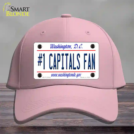 Number 1 Capitals Fan Novelty License Plate Hat Tag Cotton / Pink