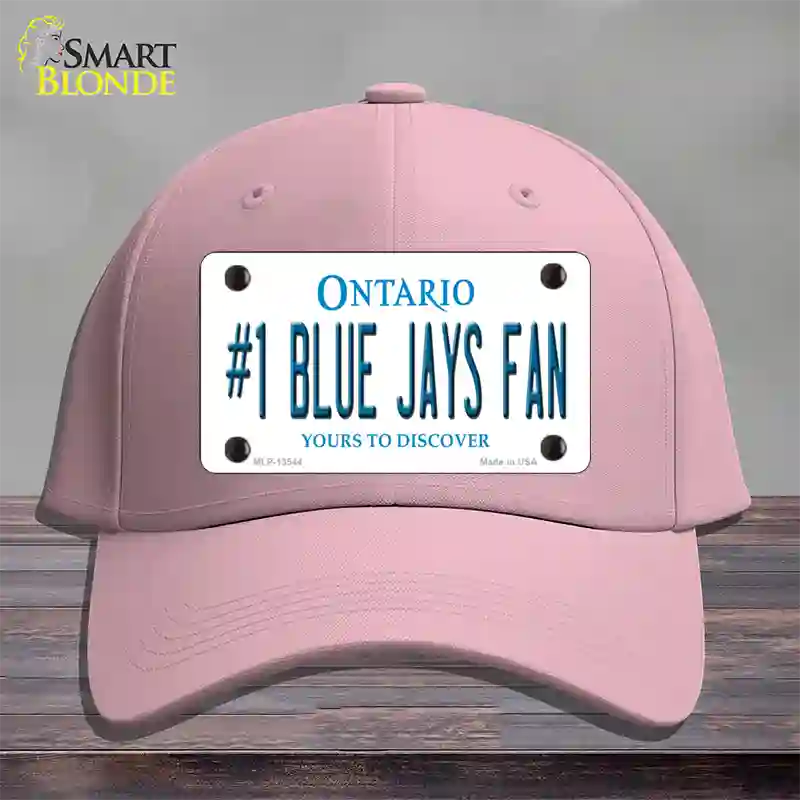 Number 1 Blue Jays Fan Novelty License Plate Hat Tag Cotton / Pink