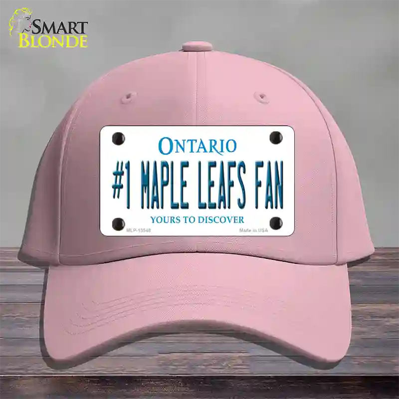 Number 1 Maple Leafs Fan Novelty License Plate Hat Tag Cotton / Pink