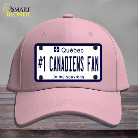 Number 1 Canadiens Fan Novelty License Plate Hat Tag Cotton / Pink