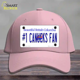 Number 1 Canucks Fan Novelty License Plate Hat Tag Cotton / Pink