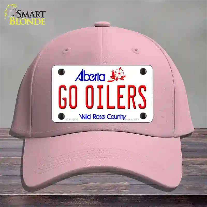 Go Oilers Novelty License Plate Hat Tag Cotton / Pink