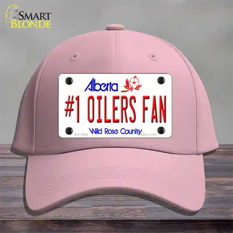 Number 1 Oilers Fan Novelty License Plate Hat Tag Cotton / Pink