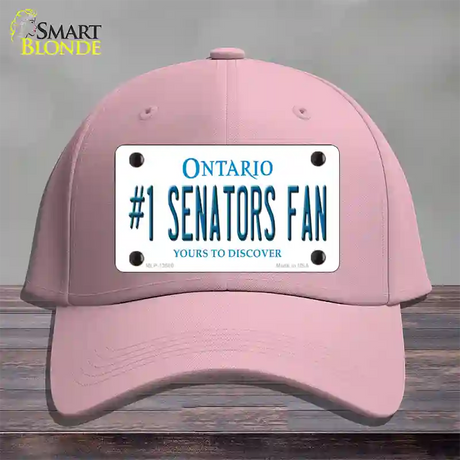 Number 1 Senators Fan Novelty License Plate Hat Tag Cotton / Pink