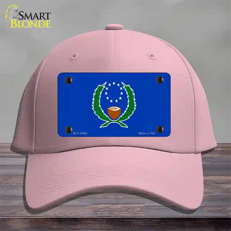 Pohnpei Flag Novelty License Plate Hat Cotton / Pink