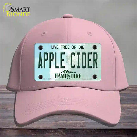 Apple Cider New Hampshire Novelty License Plate Hat Tag Cotton / Pink