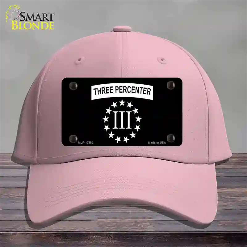 3 Percenter Ring of Stars Novelty License Plate Hat Tag Cotton / Pink