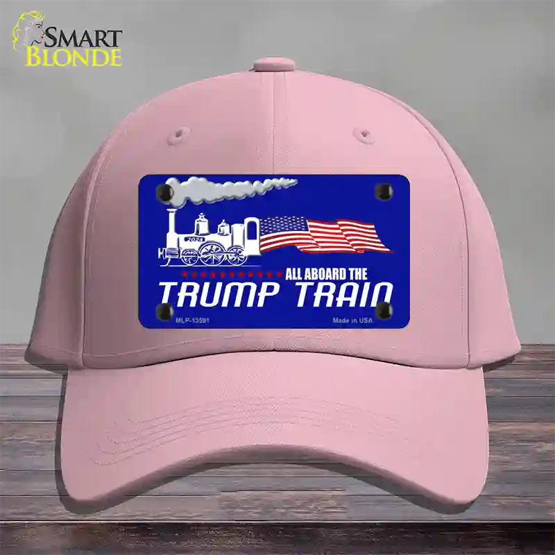 Trump Train Novelty License Plate Hat Tag Cotton / Pink