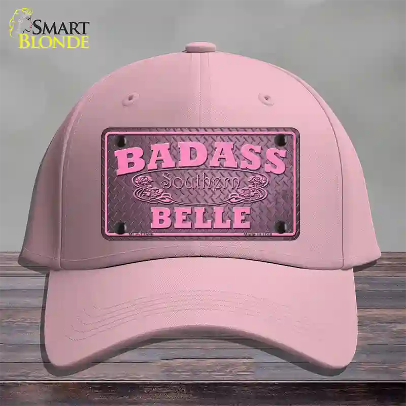 Badass Southern Belle Novelty License Plate Hat Tag Cotton / Pink