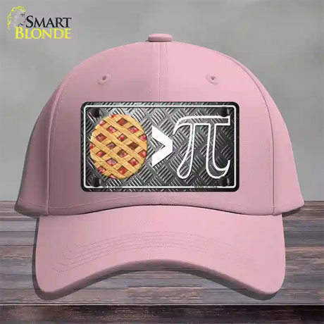 Pie Greater Than Pi Novelty License Plate Hat Tag Cotton / Pink