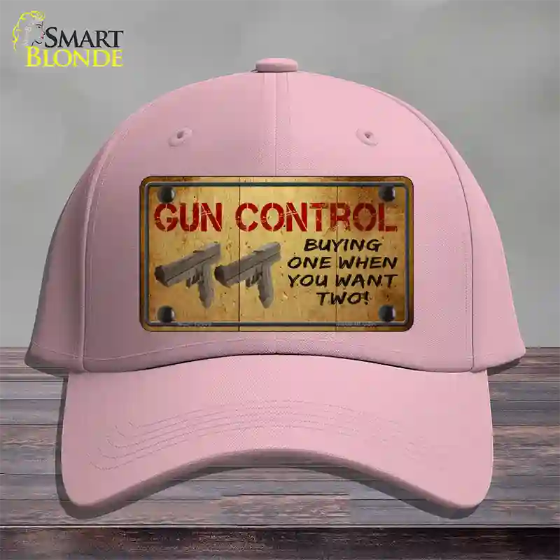 Gun Control Buying Only One Novelty License Plate Hat Tag Cotton / Pink