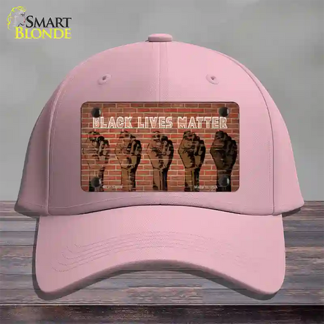 Black Lives Matter Fists Novelty License Plate Hat Tag Cotton / Pink