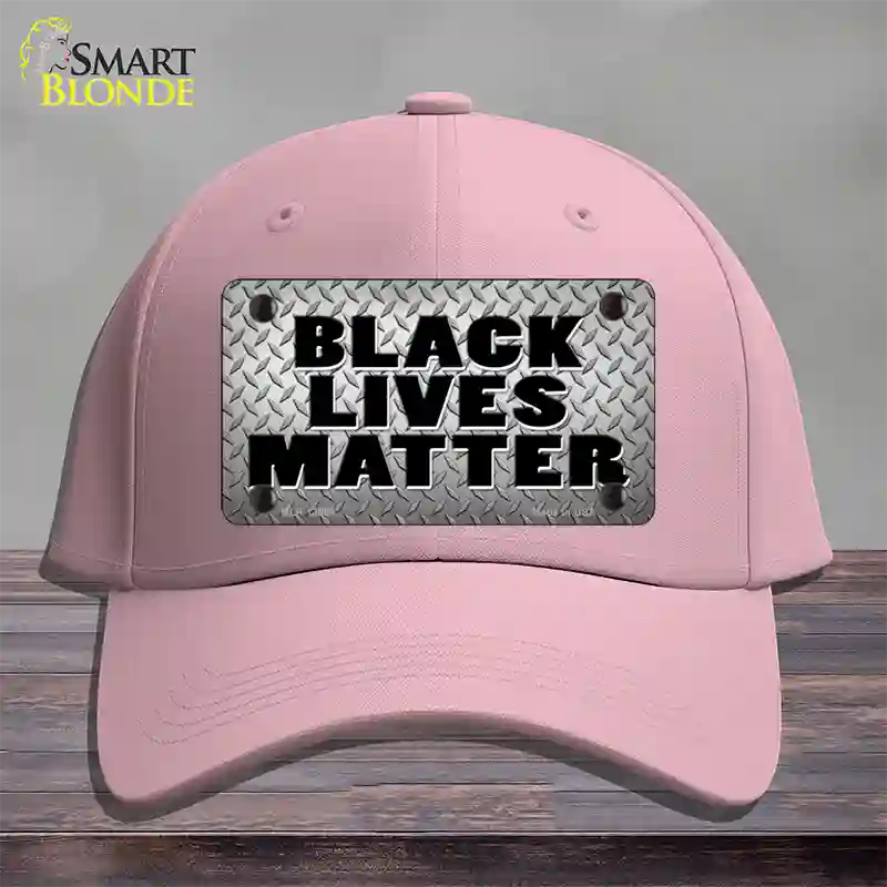 Black Lives Matter Diamond Plate Novelty License Plate Hat Tag Cotton / Pink