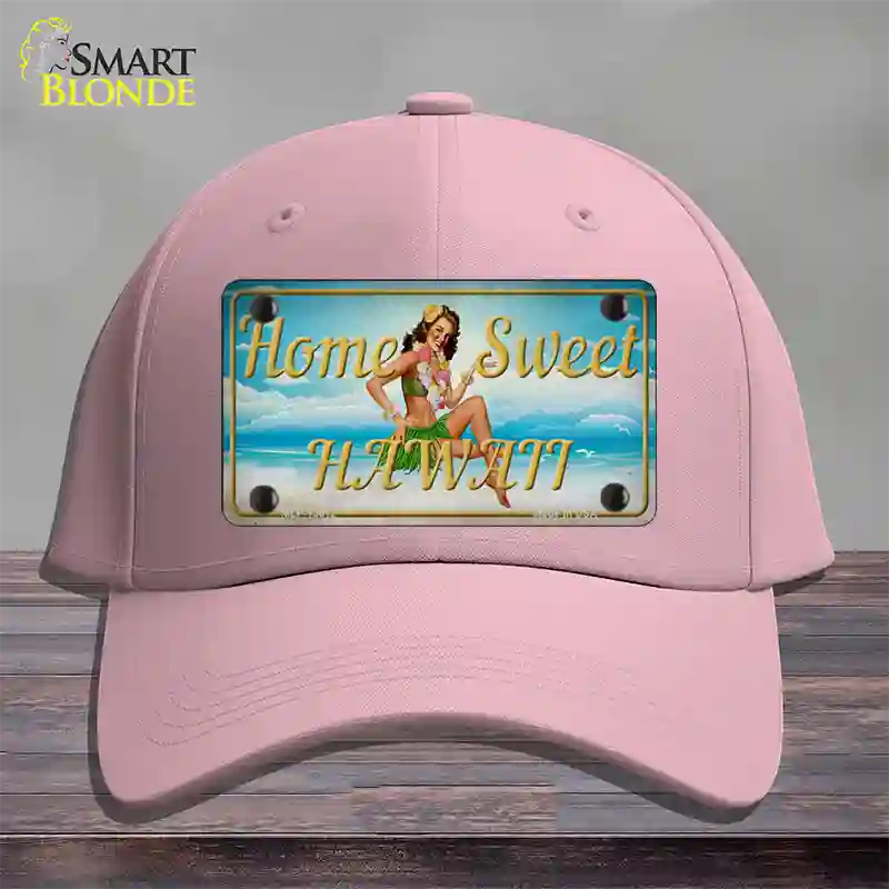 Home Sweet Hawaii Novelty License Plate Hat Tag Cotton / Pink