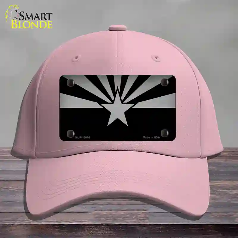 Arizona Flag Black  Novelty License Plate Hat Tag Cotton / Pink