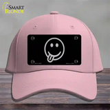 Tongue Out Black Novelty License Plate Hat Tag Cotton / Pink