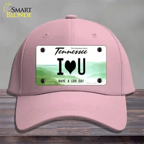 I Heart You Novelty License Plate Hat Tag Cotton / Pink