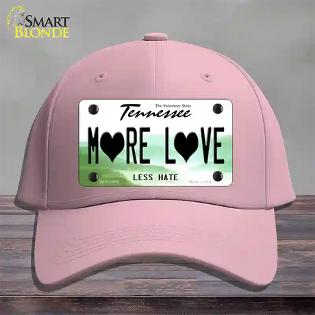 More Love Novelty License Plate Hat Tag Cotton / Pink