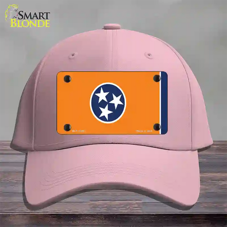 Tennessee Flag Orange Novelty License Plate Hat Tag Cotton / Pink