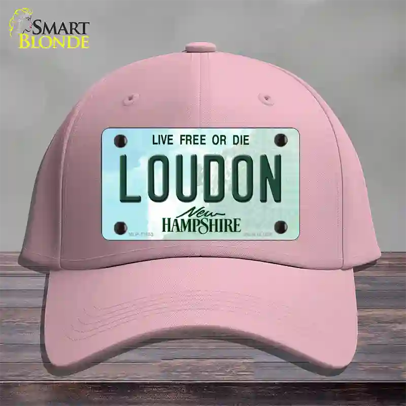 Loudon New Hampshire Novelty License Plate Hat Tag Cotton / Pink