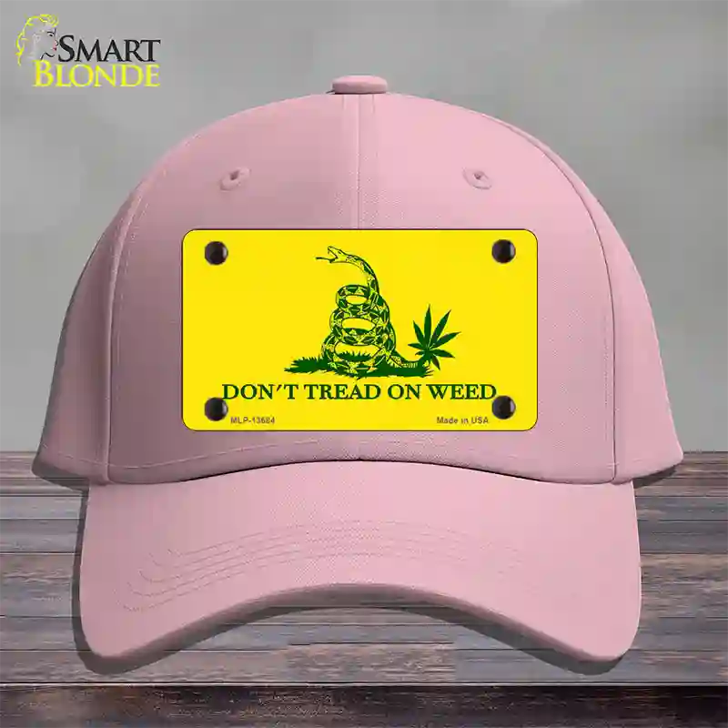 Dont Tread On Weed Novelty License Plate Hat Tag Cotton / Pink