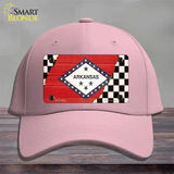 Arkansas Racing Flag Novelty License Plate Hat Tag Cotton / Pink