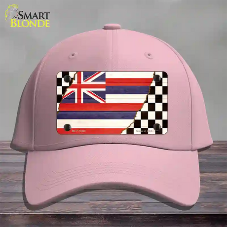 Hawaii Racing Flag Novelty License Plate Hat Tag Cotton / Pink