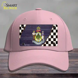 Maine Racing Flag Novelty License Plate Hat Tag Cotton / Pink