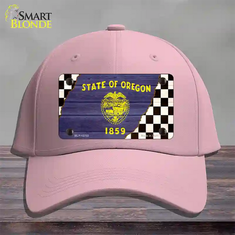 Oregon Racing Flag Novelty License Plate Hat Tag Cotton / Pink