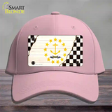 Rhode Island Racing Flag Novelty License Plate Hat Tag Cotton / Pink