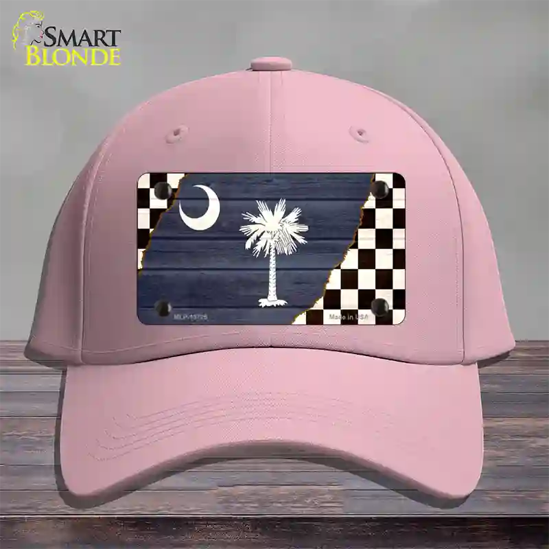 South Carolina Racing Flag Novelty License Plate Hat Tag Cotton / Pink